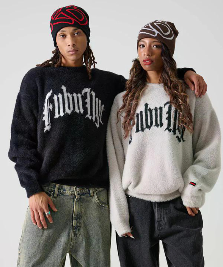 JACKROSE(ジャックローズ) |FUBU/フブ Shaggy Knit Crew(MENS)