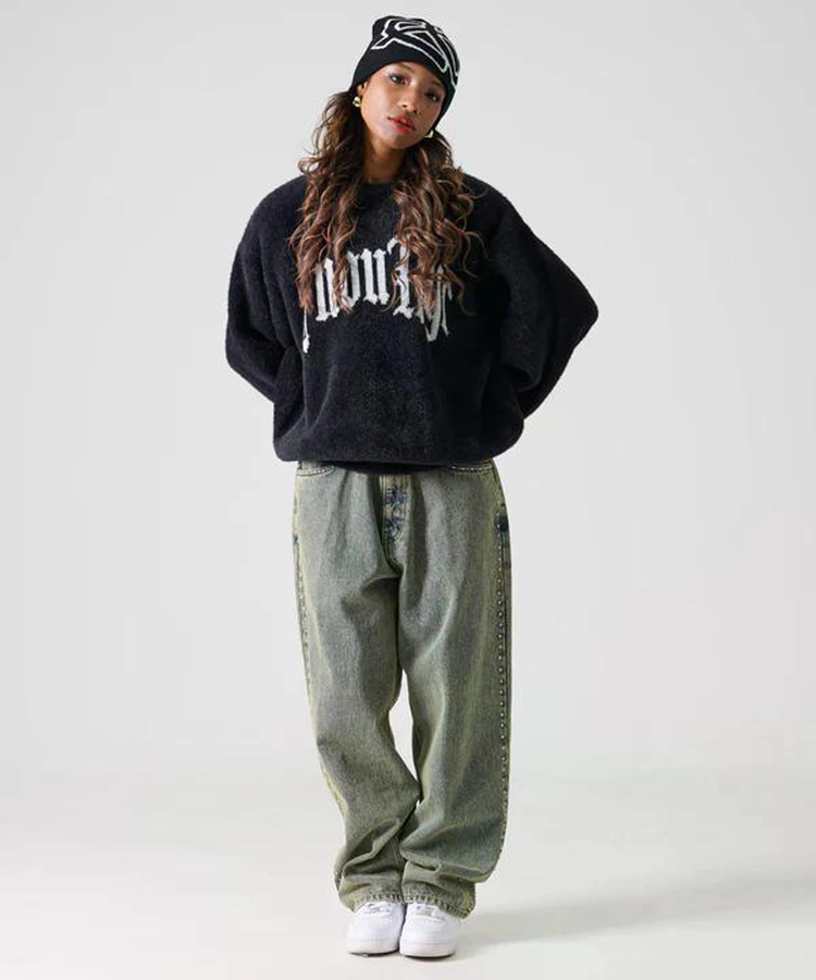 JACKROSE(ジャックローズ) |FUBU/フブ Shaggy Knit Crew(MENS)