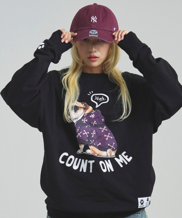JACKROSE(ジャックローズ) |JE-Yeah.DOG&CAT.Nikukyu-クルースウェット(MENS/WOMENS)