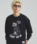 JACKROSE(ジャックローズ) |JE-Yeah.DOG&CAT.Nikukyu-クルースウェット(MENS/WOMENS)