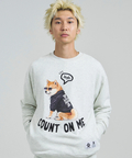 JACKROSE(ジャックローズ) |JE-Yeah.DOG&CAT.Nikukyu-クルースウェット(MENS/WOMENS)