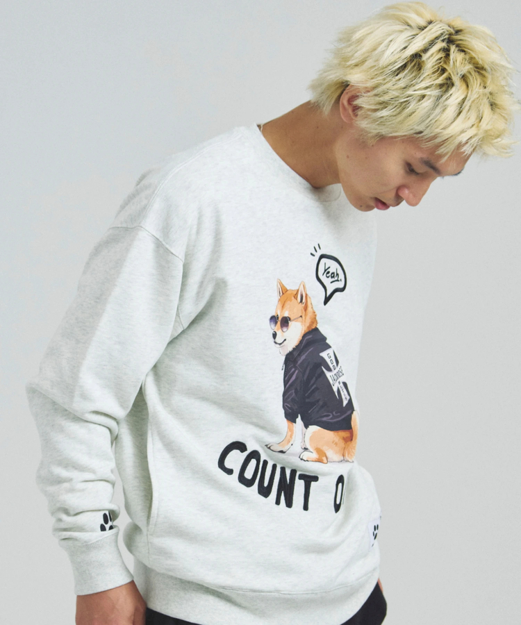 JACKROSE(ジャックローズ) |JE-Yeah.DOG&CAT.Nikukyu-クルースウェット(MENS/WOMENS)