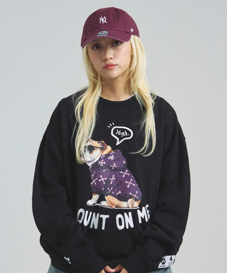 JACKROSE(ジャックローズ) |JE-Yeah.DOG&CAT.Nikukyu-クルースウェット(MENS/WOMENS)