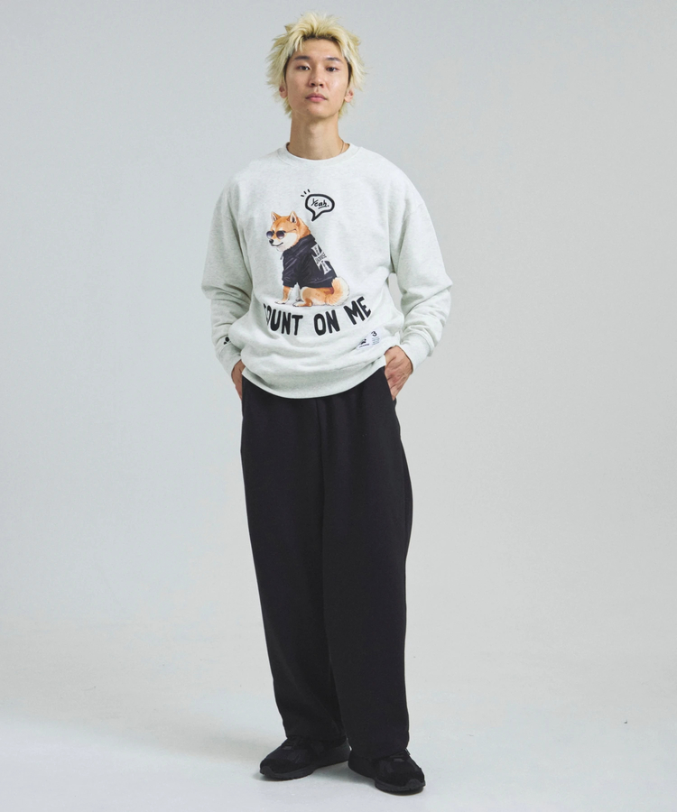 JACKROSE(ジャックローズ) |JE-Yeah.DOG&CAT.Nikukyu-クルースウェット(MENS/WOMENS)