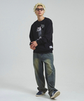 JACKROSE(ジャックローズ) |JE-Yeah.DOG&CAT.Nikukyu-クルースウェット(MENS/WOMENS)