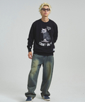JACKROSE(ジャックローズ) |JE-Yeah.DOG&CAT.Nikukyu-クルースウェット(MENS/WOMENS)