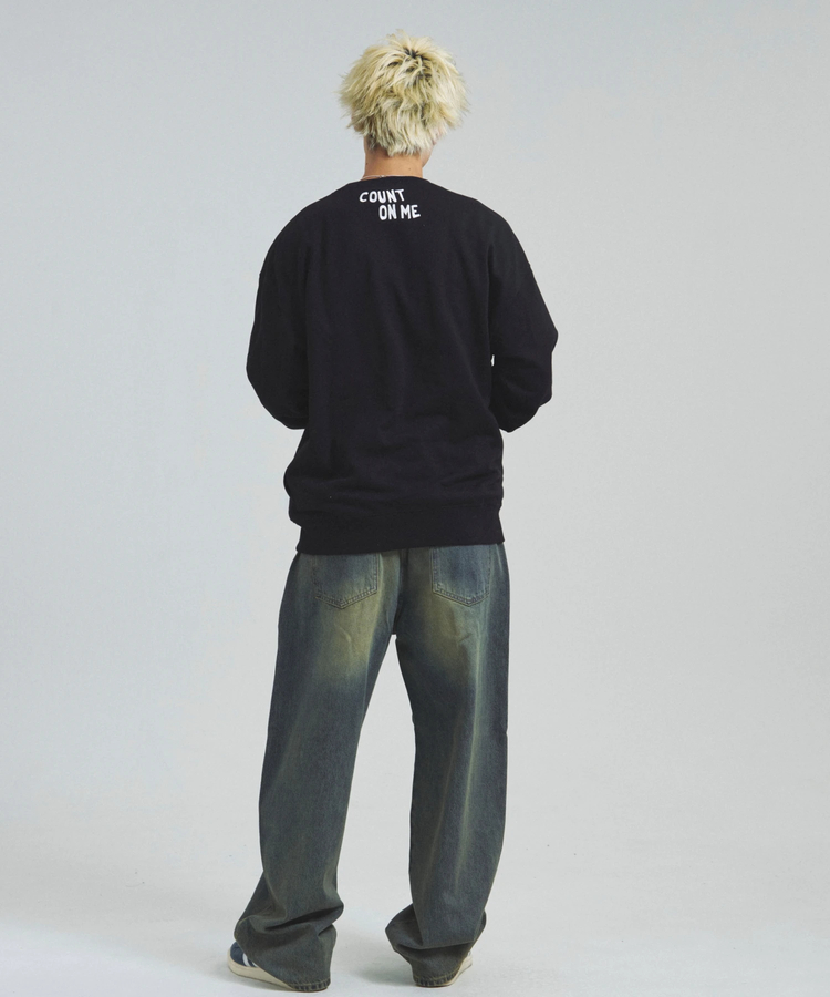 JACKROSE(ジャックローズ) |JE-Yeah.DOG&CAT.Nikukyu-クルースウェット(MENS/WOMENS)