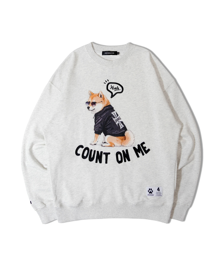 JACKROSE(ジャックローズ) |JE-Yeah.DOG&CAT.Nikukyu-クルースウェット(MENS/WOMENS)