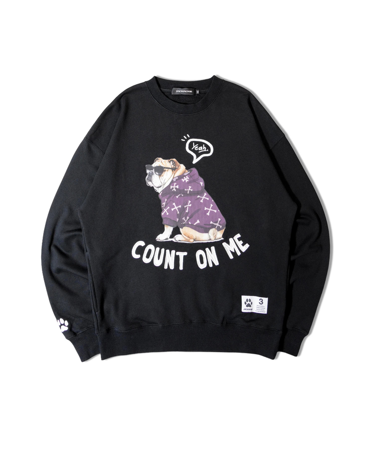JACKROSE(ジャックローズ) |JE-Yeah.DOG&CAT.Nikukyu-クルースウェット(MENS/WOMENS)