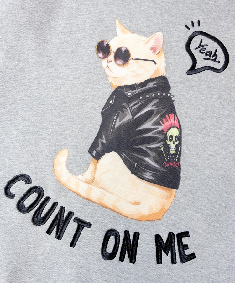 JACKROSE(ジャックローズ) |JE-Yeah.DOG&CAT.Nikukyu-クルースウェット(MENS/WOMENS)