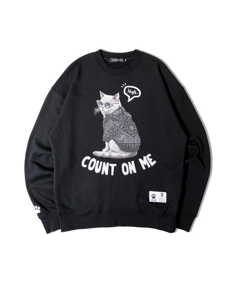 JACKROSE(ジャックローズ) |JE-Yeah.DOG&CAT.Nikukyu-クルースウェット(MENS/WOMENS)
