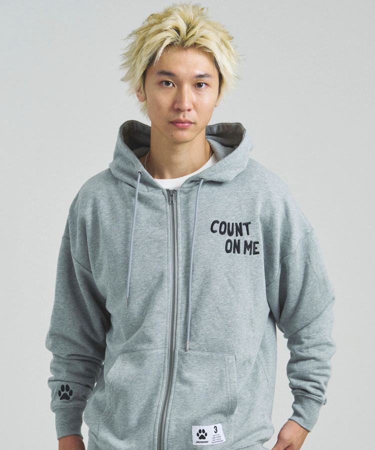 JACKROSE(ジャックローズ) |JE-Yeah.DOG&CAT.Nikukyu-ジップパーカー(MENS/WOMENS)