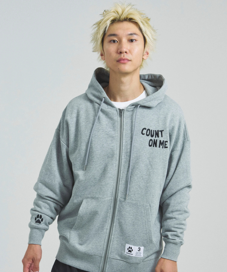 JACKROSE(ジャックローズ) |JE-Yeah.DOG&CAT.Nikukyu-ジップパーカー(MENS/WOMENS)