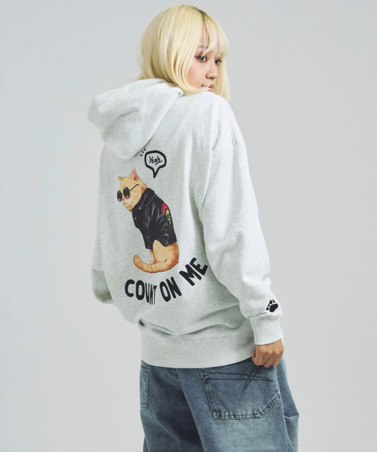 JACKROSE(ジャックローズ) |JE-Yeah.DOG&CAT.Nikukyu-ジップパーカー(MENS/WOMENS)