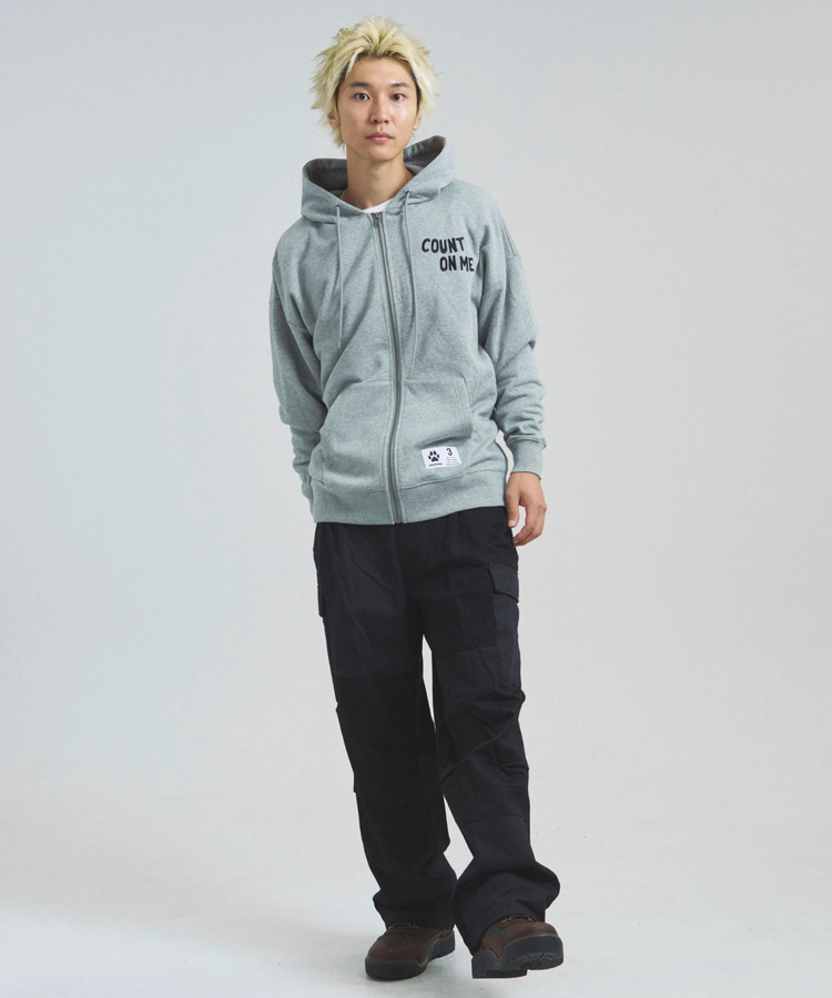 JACKROSE(ジャックローズ) |JE-Yeah.DOG&CAT.Nikukyu-ジップパーカー(MENS/WOMENS)
