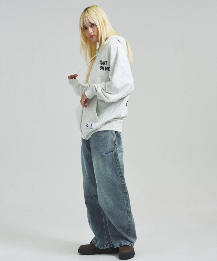 JACKROSE(ジャックローズ) |JE-Yeah.DOG&CAT.Nikukyu-ジップパーカー(MENS/WOMENS)