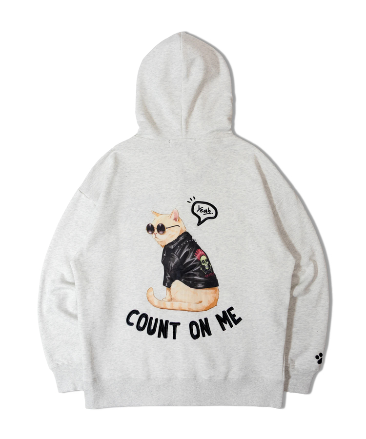 JACKROSE(ジャックローズ) |JE-Yeah.DOG&CAT.Nikukyu-ジップパーカー(MENS/WOMENS)