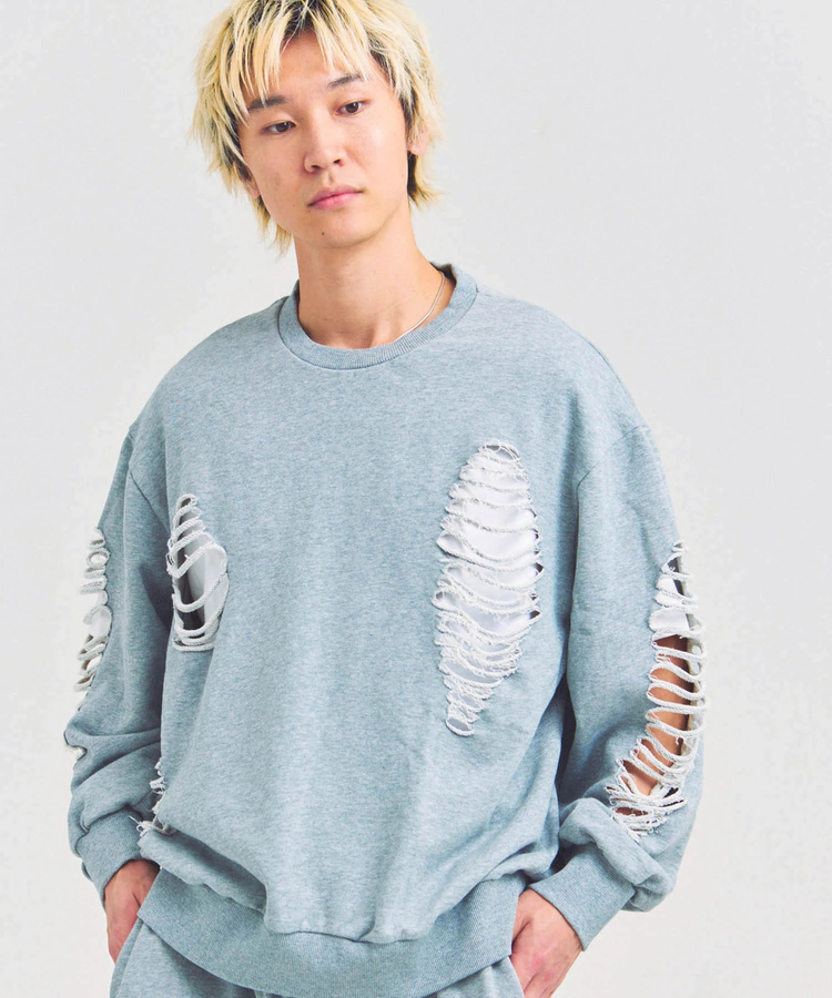 JACKROSE(ジャックローズ) |GA HARD-DAMAGE CREW(MENS)