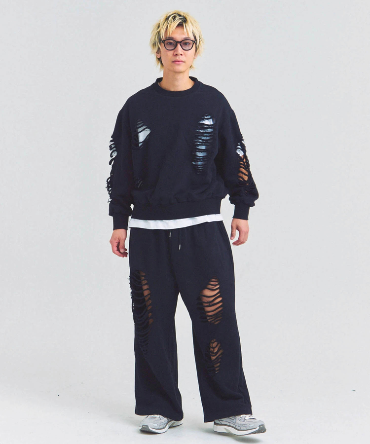 JACKROSE(ジャックローズ) |GA HARD-DAMAGE CREW(MENS)