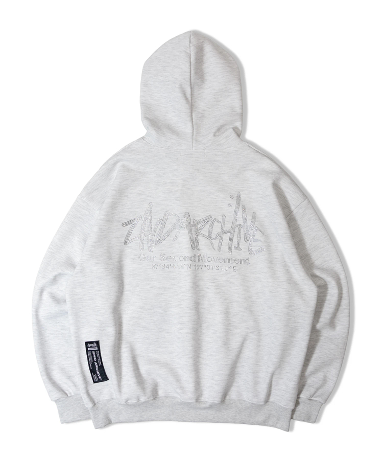 JACKROSE(ジャックローズ) |2ND ARCHIVE/セカンドアーカイブ ラインストーン プルパーカー(MENS)