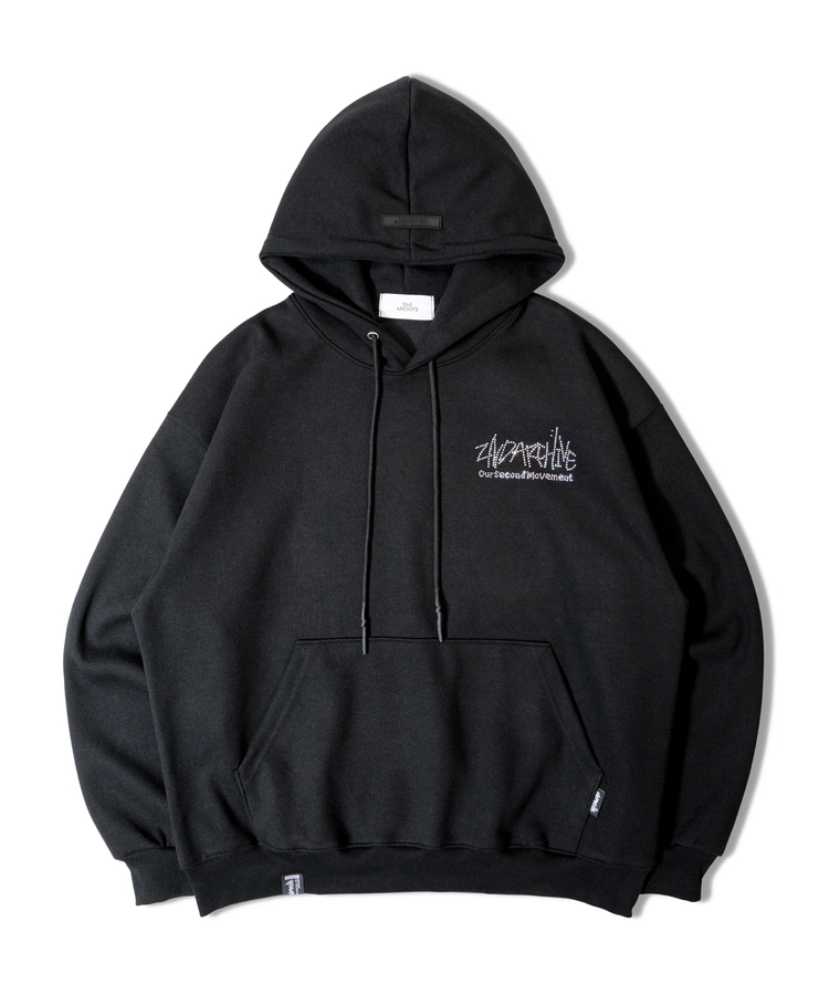 JACKROSE(ジャックローズ) |2ND ARCHIVE/セカンドアーカイブ ラインストーン プルパーカー(MENS)