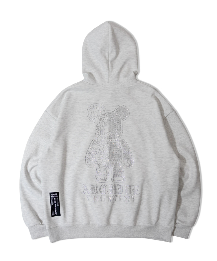 JACKROSE(ジャックローズ) |2ND ARCHIVE/セカンドアーカイブ ラインストーン プルパーカー(MENS)