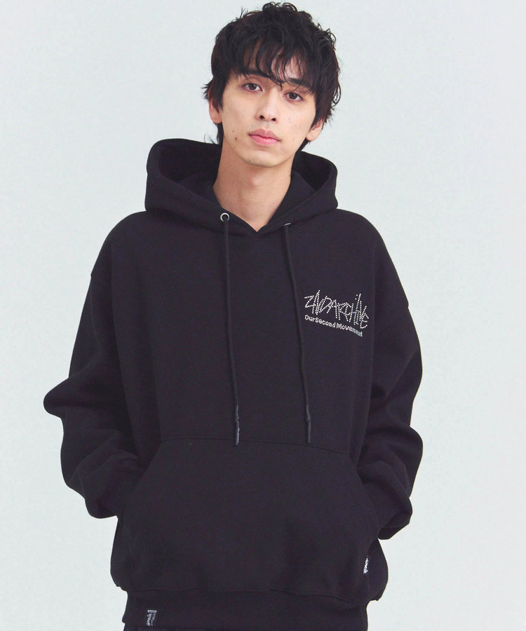 JACKROSE(ジャックローズ) |2ND ARCHIVE/セカンドアーカイブ ラインストーン プルパーカー(MENS)