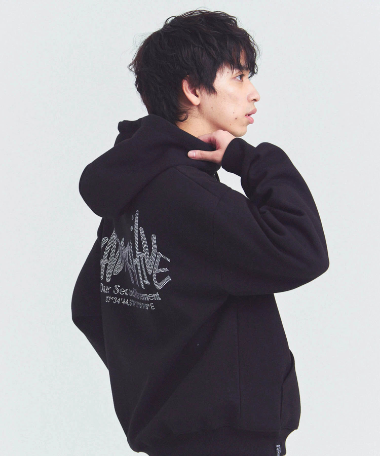 JACKROSE(ジャックローズ) |2ND ARCHIVE/セカンドアーカイブ ラインストーン プルパーカー(MENS)