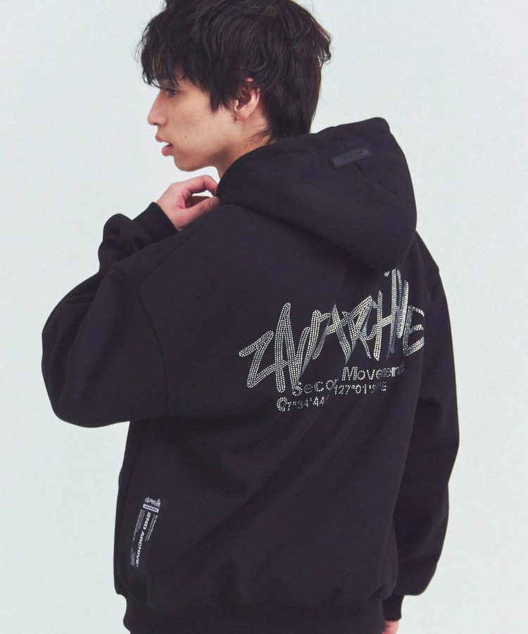 JACKROSE(ジャックローズ) |2ND ARCHIVE/セカンドアーカイブ ラインストーン プルパーカー(MENS)