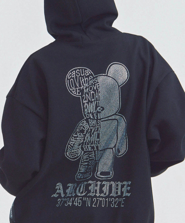 JACKROSE(ジャックローズ) |2ND ARCHIVE/セカンドアーカイブ ラインストーン プルパーカー(MENS)