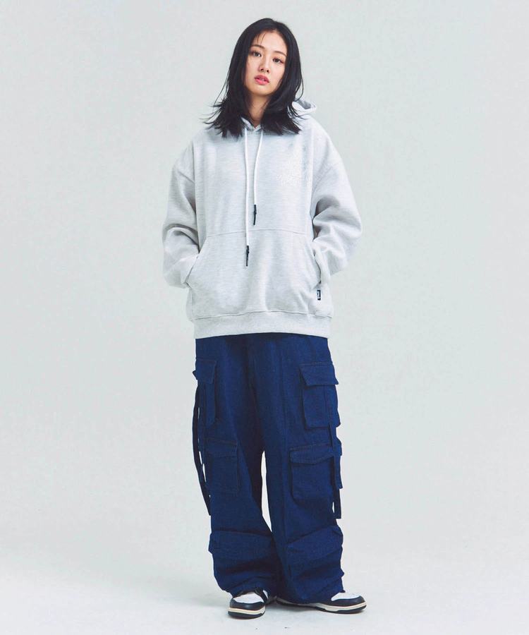 JACKROSE(ジャックローズ) |2ND ARCHIVE/セカンドアーカイブ ラインストーン プルパーカー(MENS)