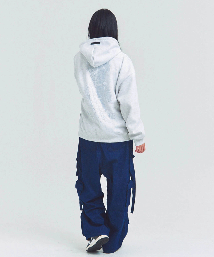 JACKROSE(ジャックローズ) |2ND ARCHIVE/セカンドアーカイブ ラインストーン プルパーカー(MENS)