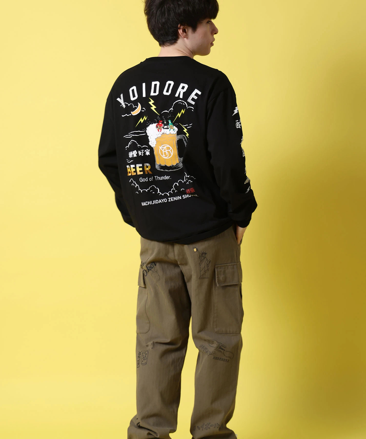 JACKROSE(ジャックローズ) |YOIDORE/酔いどれ KAMINARISAMAロンTEE(MENS)