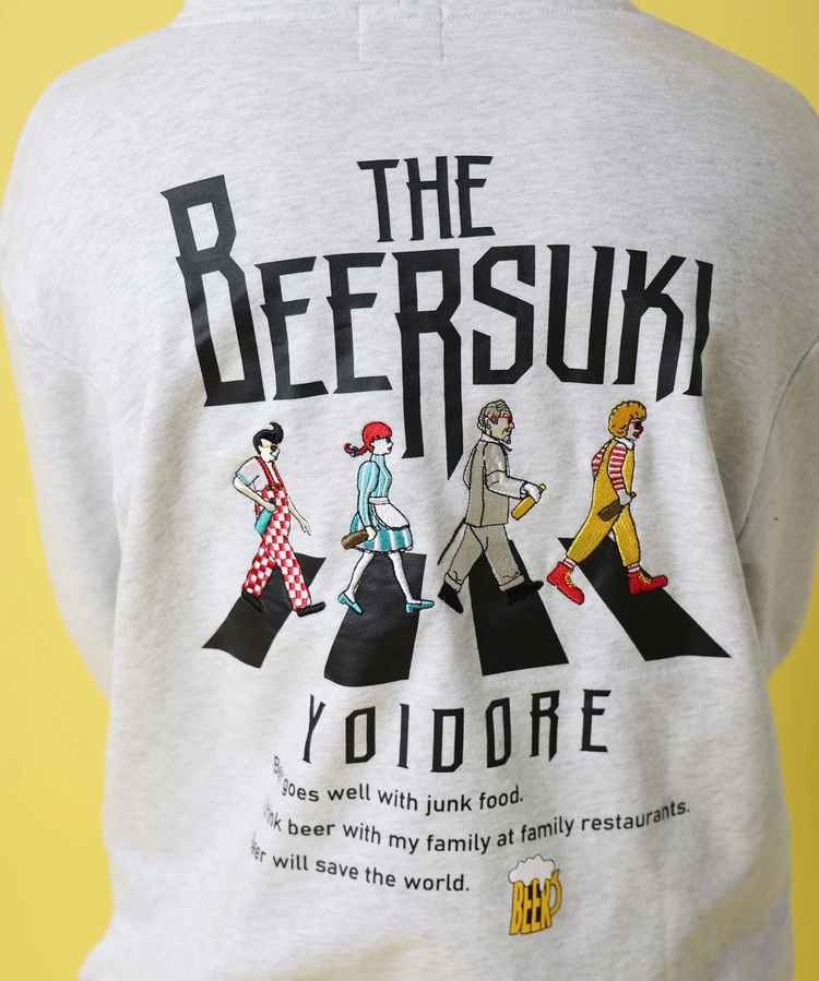 JACKROSE(ジャックローズ) |YOIDORE/酔いどれ ビール好き スウェットパーカー(MENS)