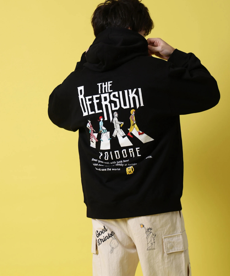 JACKROSE(ジャックローズ) |YOIDORE/酔いどれ ビール好き スウェットパーカー(MENS)