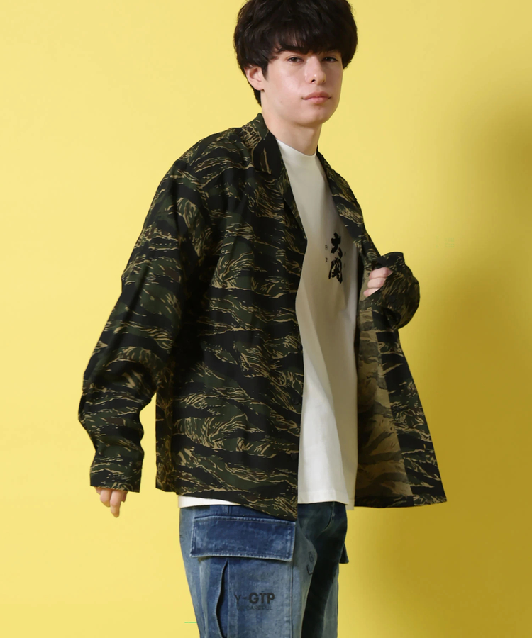 JACKROSE(ジャックローズ) |YOIDORE/酔いどれ 酔虎と酔龍スカシャツ LS(MENS)