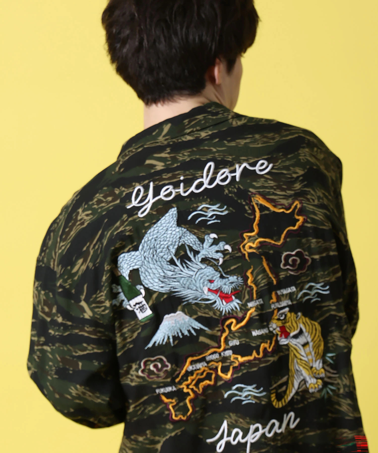 JACKROSE(ジャックローズ) |YOIDORE/酔いどれ 酔虎と酔龍スカシャツ LS(MENS)