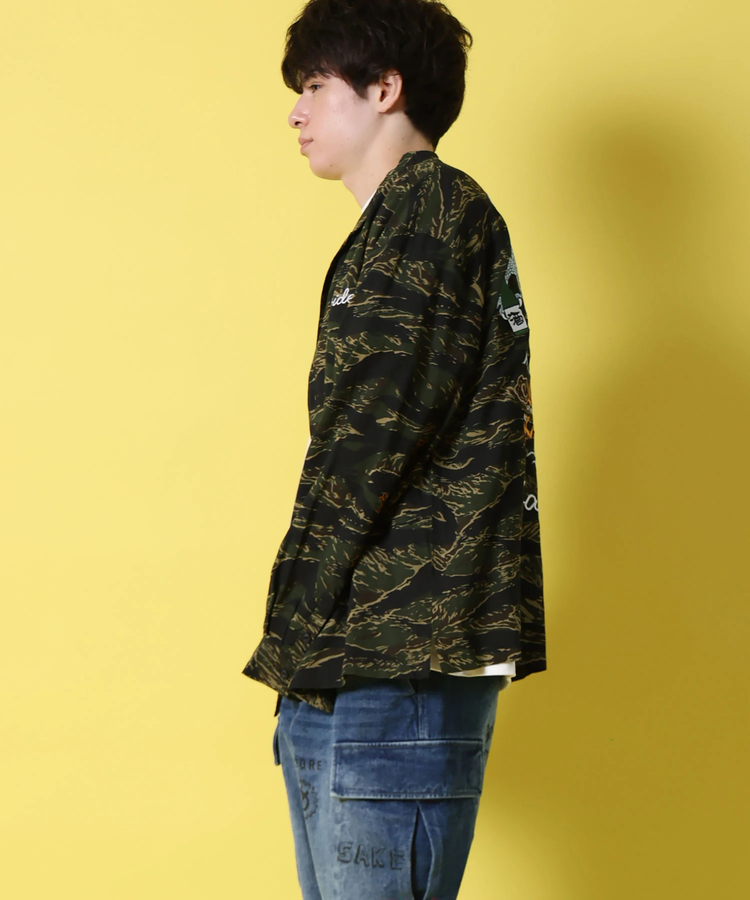 JACKROSE(ジャックローズ) |YOIDORE/酔いどれ 酔虎と酔龍スカシャツ LS(MENS)