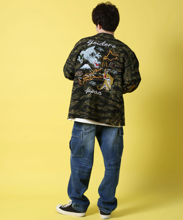 JACKROSE(ジャックローズ) |YOIDORE/酔いどれ 酔虎と酔龍スカシャツ LS(MENS)