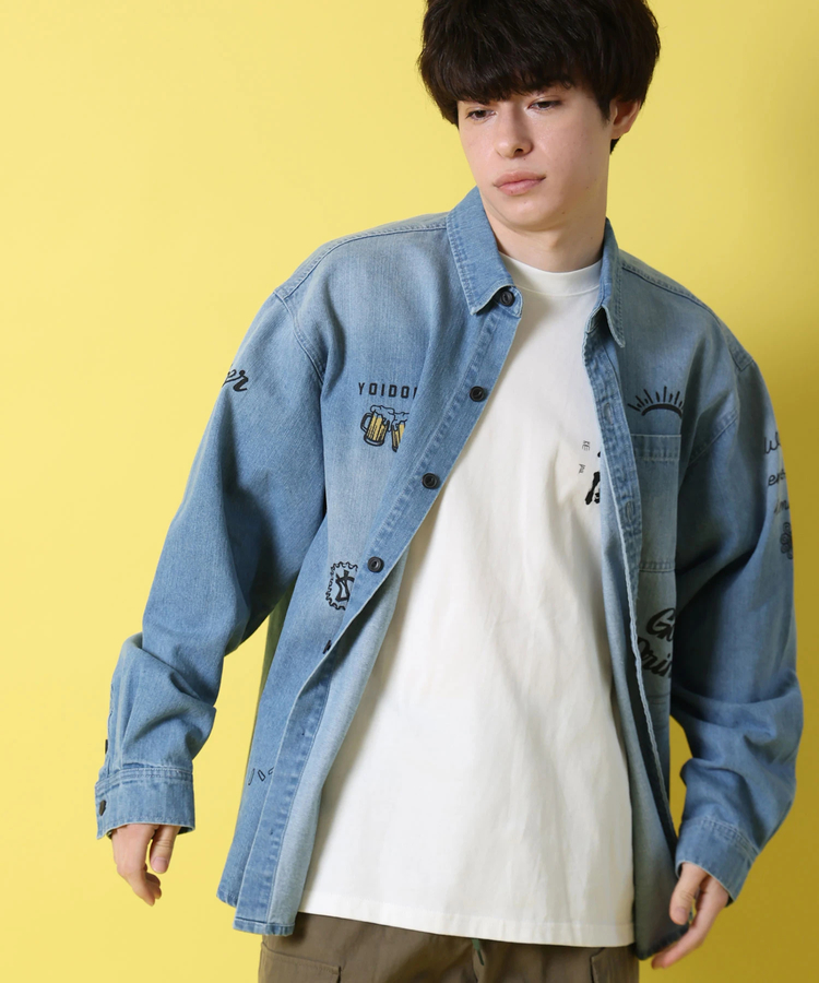 JACKROSE(ジャックローズ) |YOIDORE/酔いどれ ヴィンテージ栓抜きらくがきシャツ LS(MENS)