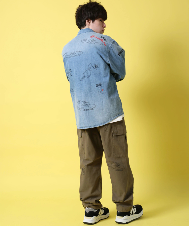 JACKROSE(ジャックローズ) |YOIDORE/酔いどれ ヴィンテージ栓抜きらくがきシャツ LS(MENS)
