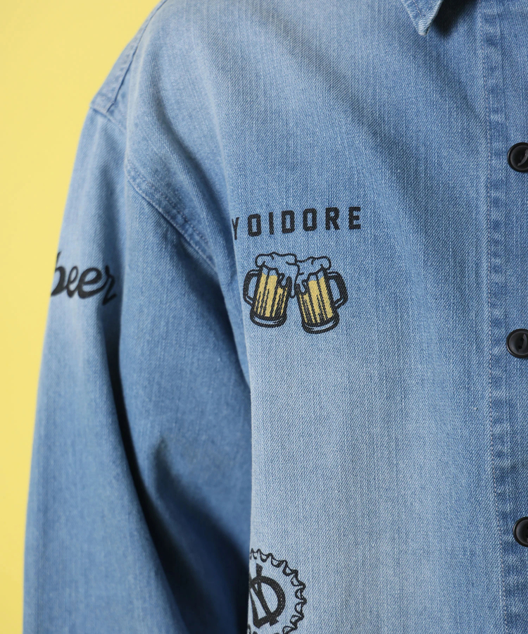 JACKROSE(ジャックローズ) |YOIDORE/酔いどれ ヴィンテージ栓抜きらくがきシャツ LS(MENS)