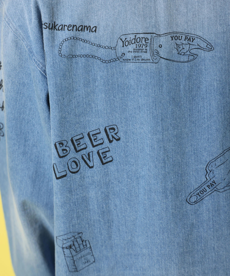 JACKROSE(ジャックローズ) |YOIDORE/酔いどれ ヴィンテージ栓抜きらくがきシャツ LS(MENS)