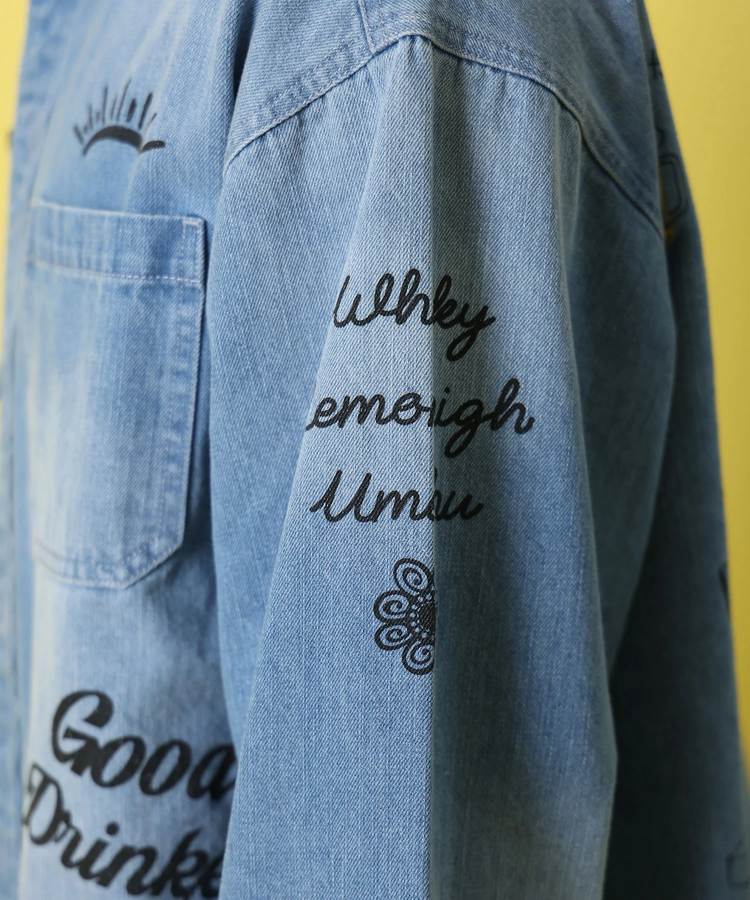 JACKROSE(ジャックローズ) |YOIDORE/酔いどれ ヴィンテージ栓抜きらくがきシャツ LS(MENS)