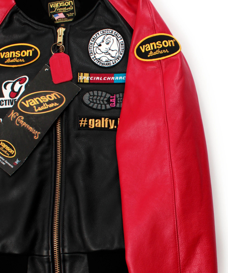 JACKROSE(ジャックローズ) |【VANSON×GALFY×JACKROSE】犬星TJP LEATHER JACKET(MENS)