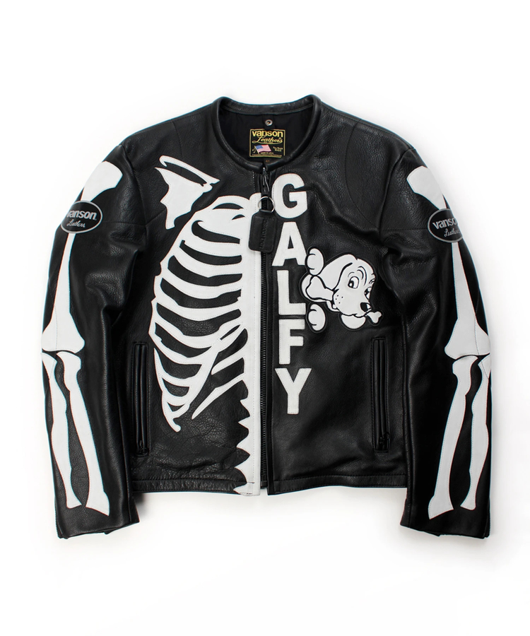 JACKROSE(ジャックローズ) |【VANSON×GALFY×JACKROSE】犬骨LEATHER JACKET(MENS)