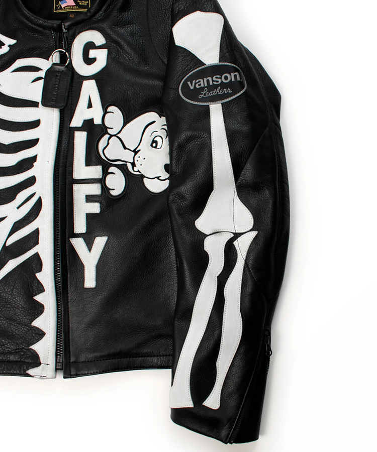 JACKROSE(ジャックローズ) |【VANSON×GALFY×JACKROSE】犬骨LEATHER JACKET(MENS)