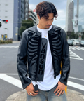 JACKROSE(ジャックローズ) |【VANSON×JACKROSE】BLACK BONE LEATHER JACKET(MENS)