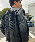 JACKROSE(ジャックローズ) |【VANSON×JACKROSE】BLACK BONE LEATHER JACKET(MENS)