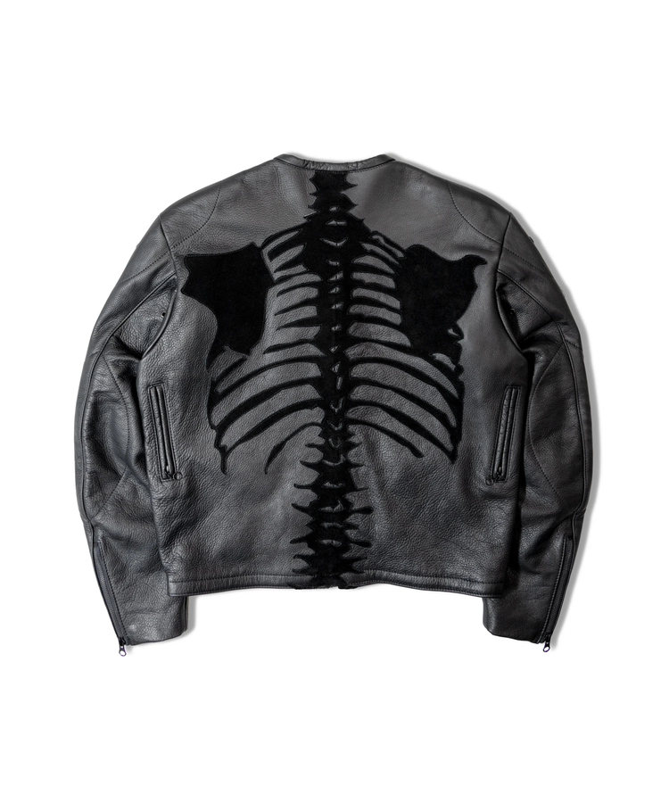 JACKROSE(ジャックローズ) |【VANSON×JACKROSE】BLACK BONE LEATHER JACKET(MENS)